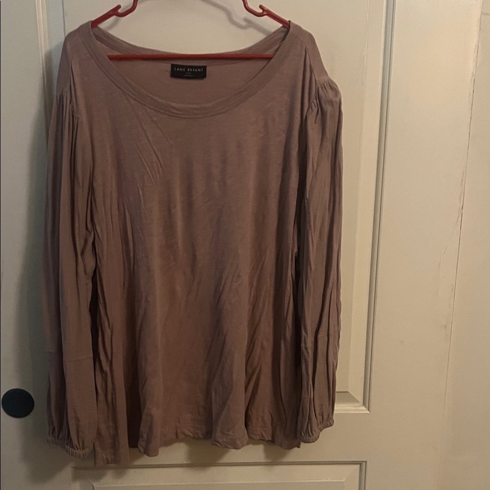 Lane Bryant Women's Mauve Long Sleeve Top